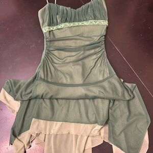 Elegant Green Women's Dress